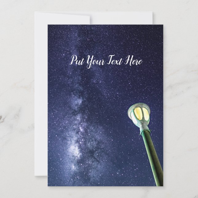 Carte de vacances Starry Night Milky Way Galaxy (Devant)