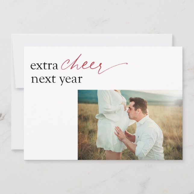 Carte de vacances surprise Faire-part de grossesse (Devant)