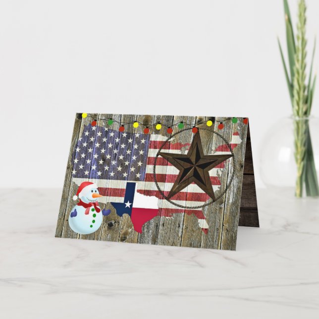 Carte de vacances Texas Lone Star State Flag (Devant)