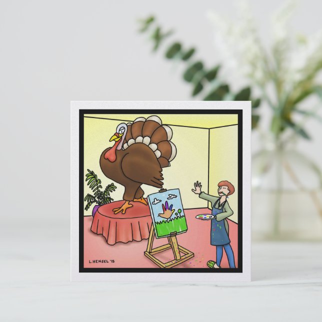 Carte de vacances Thanksgiving (Debout devant)