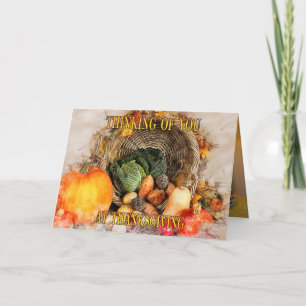 Carte de vacances Thanksgiving Automne Dream