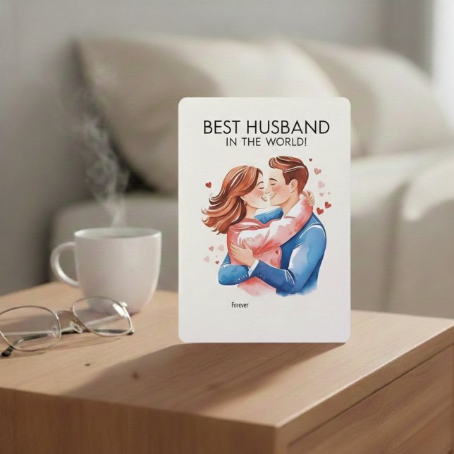 Carte de vacances "The Best Husband" (For the man who makes life better.)
