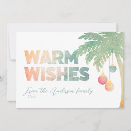 Carte de vacances Tropical Warm Wings