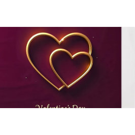 Carte de vacances Two Hearts Flat