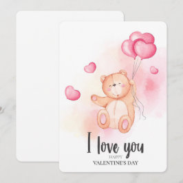 Carte de vacances Valentines