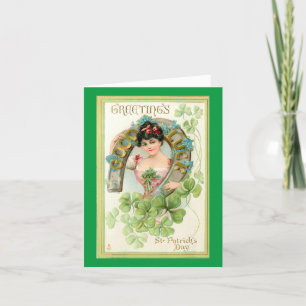 Carte de vacances vintage St.Patrick's Day