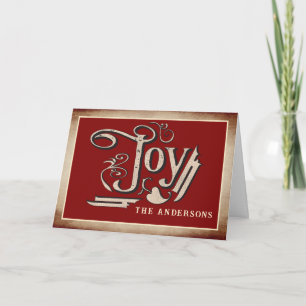 Carte de vacances vintage Victorian Joy
