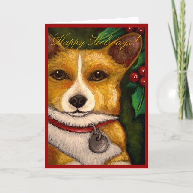 Carte de vacances WELSH CORGI (Devant)