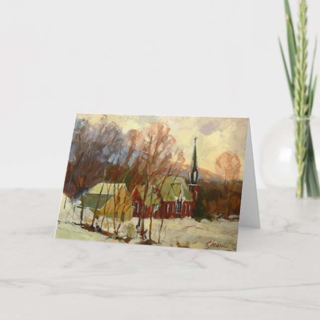 Carte de vacances "Winter Church" (Devant)