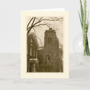 Carte de vacances 'Winter Church (NYC)' - Noël