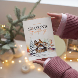 Carte de vacances Winter Wonderland Bonnes Fêtes