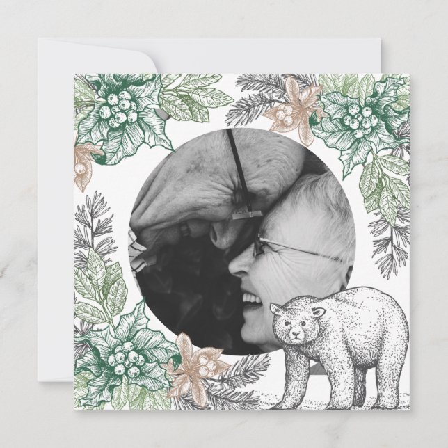 Carte de vacances Woodland Rustic Folitique (Devant)