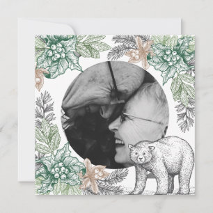 Carte de vacances Woodland Rustic Folitique