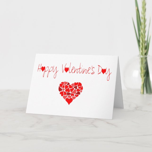 CARTE DE VALENTINE D'AMOUR REMPLIE (Devant)