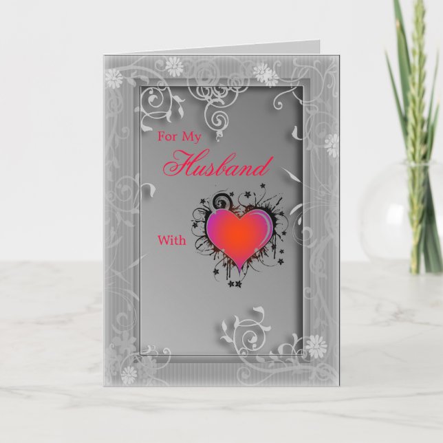 Carte de Valentine de coeur (Devant)