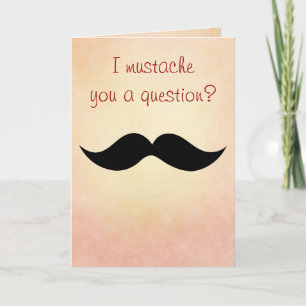 Carte de Valentine de moustache