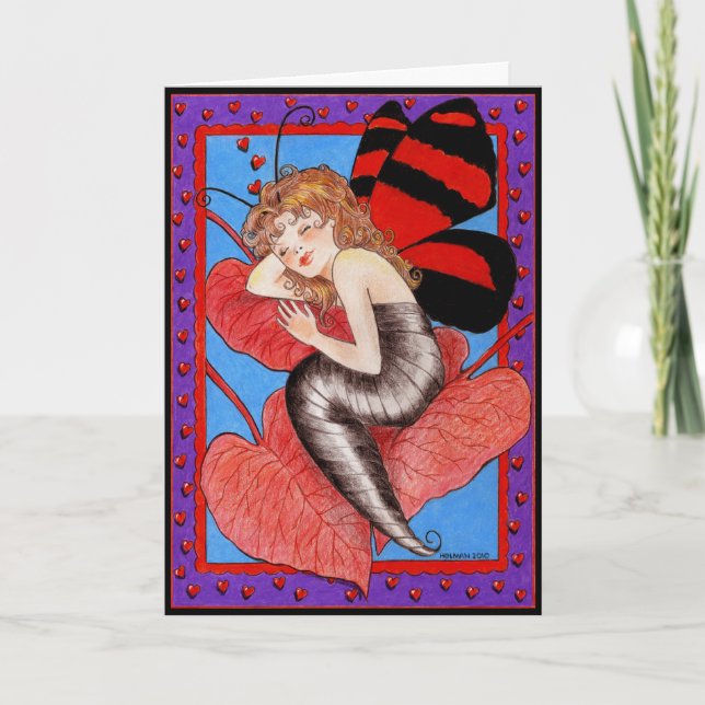 Carte de Valentine de papillon (Devant)