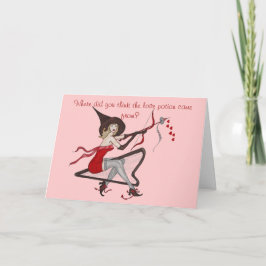 Carte de Valentine de philtre d'amour