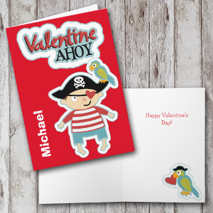 Carte de Valentine de pirate oh