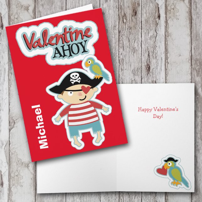 Carte de Valentine de pirate oh (Créateur téléchargé)