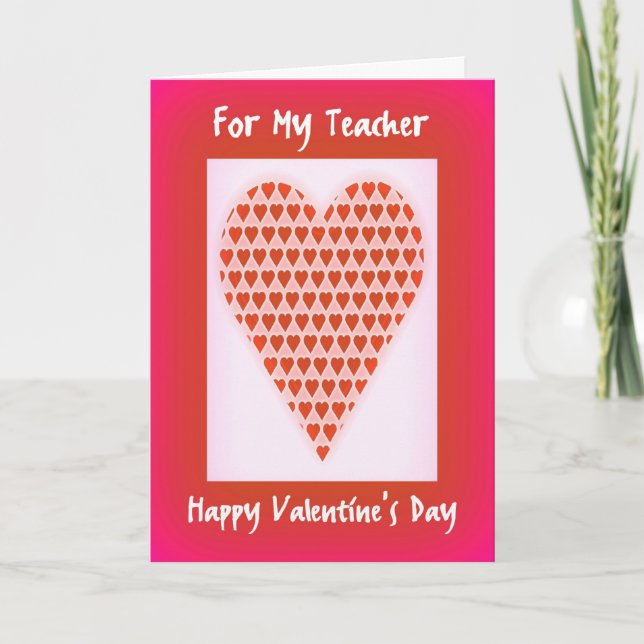 Carte de Valentine pour des professeurs (Devant)