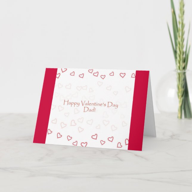 Carte de Valentine pour le papa de la fille (Devant)