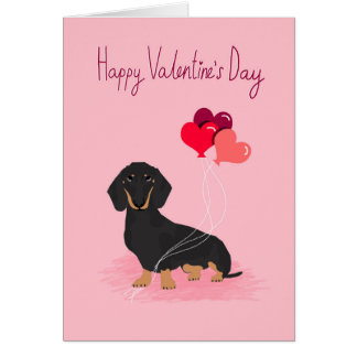 Carte de Valentines de teckel - amour de doxie