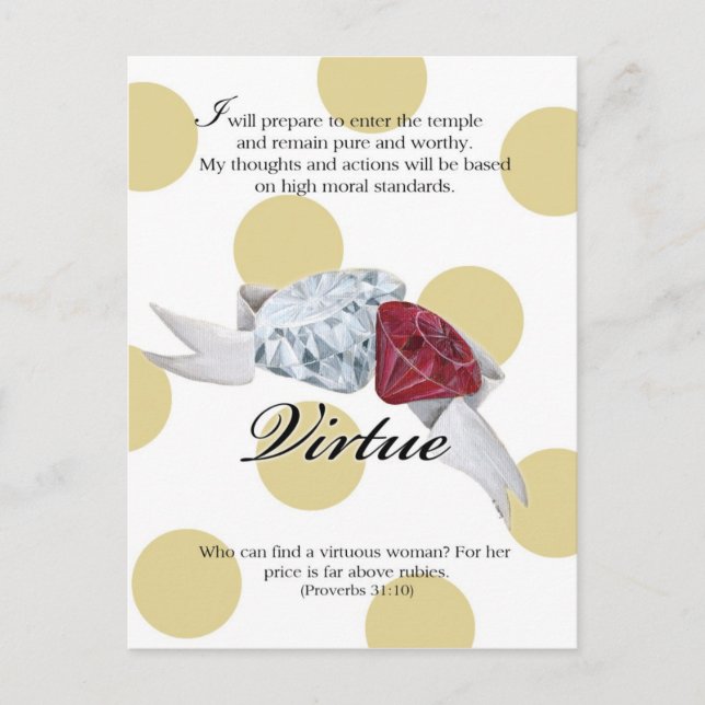 Carte de valeur YW - VIRTUE (Devant)