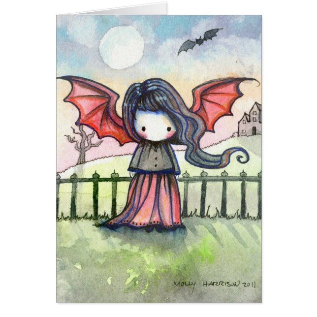 Carte de vampire mignonne (Devant)