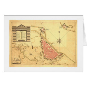 Carte de Veracruz, Mexique par G. de Bois 1798