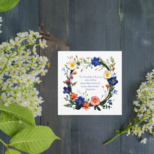 Carte de verset biblique personnalisable