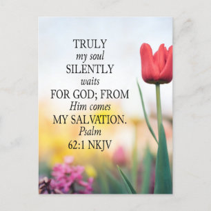 Carte de verset biblique pour carte postale pour P
