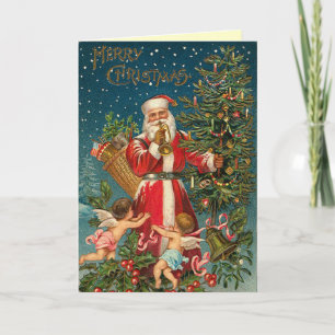 Carte de Victorian Santa Christmas