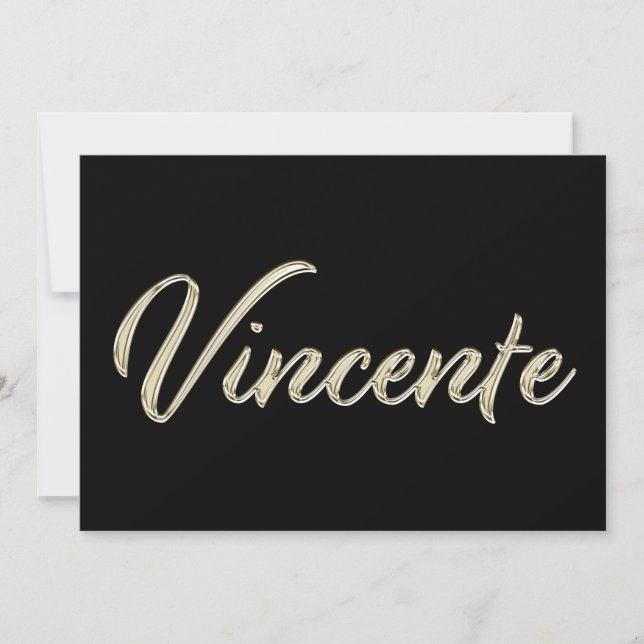 Carte de Vincente (Devant)