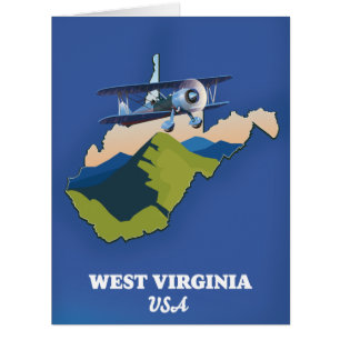 carte de Virginie-Occidentale États-Unis