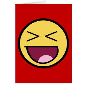 Carte de visage impressionnante heureuse