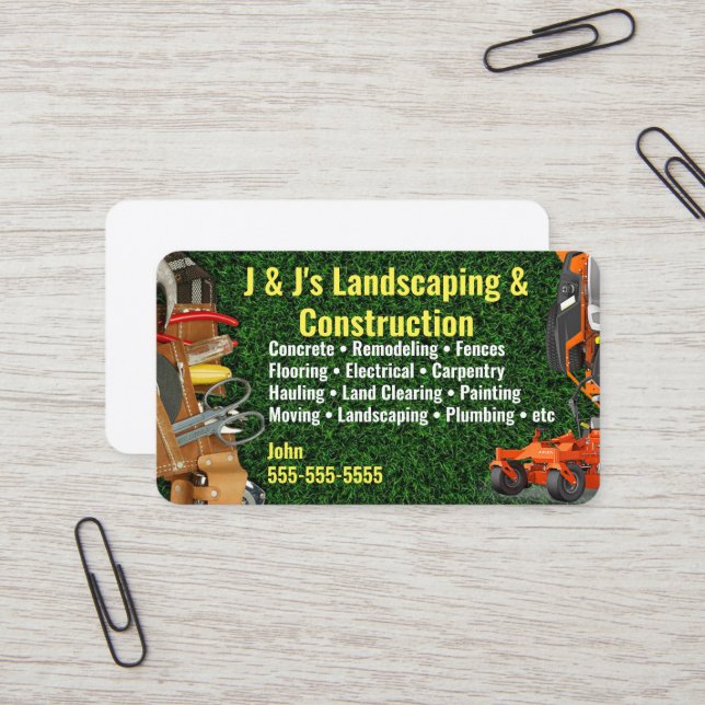 Carte de visite (Devant/Arrière en situation)