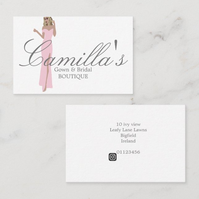 Carte de visite (Devant / Derrière)