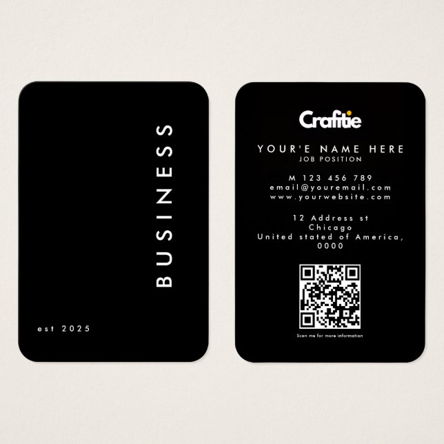 Carte de visite (Devant & derrière)