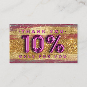 Carte De Visite 100 Logo QRCODE 10%OFF Code Gold Parties scintilla