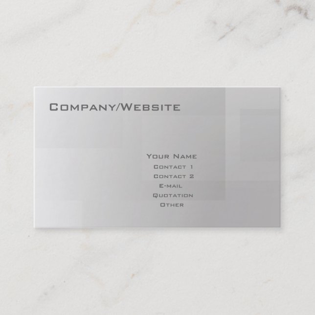Carte De Visite 10 de base (Devant)