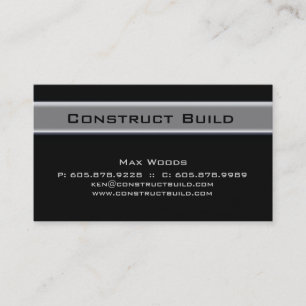 Carte de visite 10 en métal d'entrepreneur de