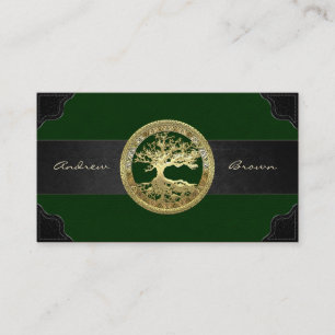 Carte De Visite [154] Arbre Celtique de Vie [Or]