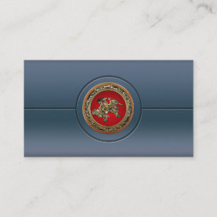 Carte De Visite [154] Hokusai - Shoki Riding Shishi Lion