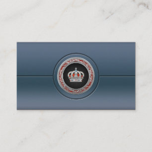 Carte De Visite [154] Prince-Princesse King-Queen Crown [Argent]