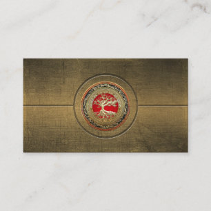 Carte De Visite [154] Treasure Trove : Celtic Tree of Life [Or]