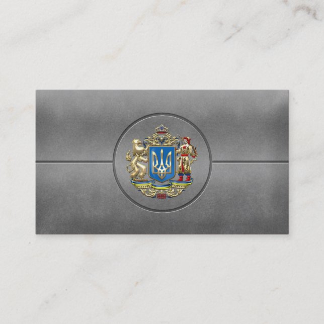 Carte De Visite [154] Ukraine : Manteaux d'armoiries supplémentair (Devant)