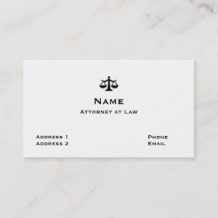 Carte de visite 1 d'avocat