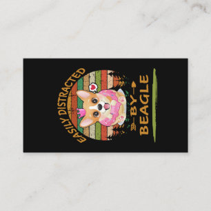 Carte De Visite 1 Facilement Distrait Par Le Beagle