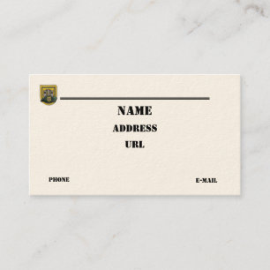 Carte De Visite 1er groupe des forces spéciales vétérinaires flash
